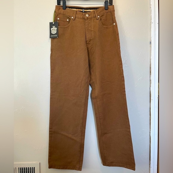 Caretta Pants - Caretta Brown Straight-Leg Jeans Women's Size 33x32